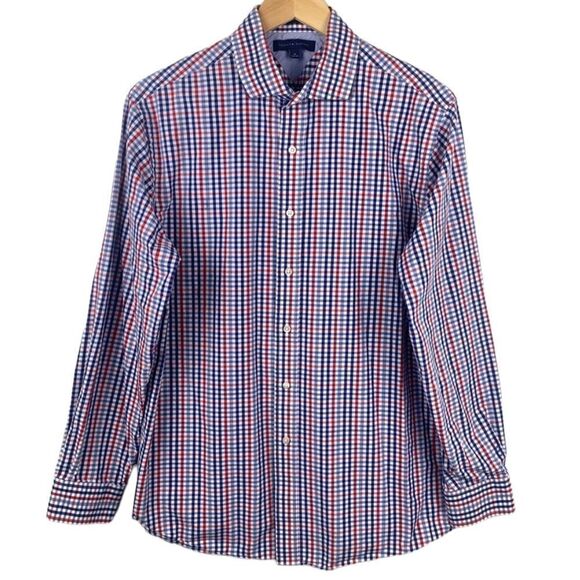 Tommy Hilfiger Other - Tommy Hilfiger men’s size 16 red blue plaid dress shirt